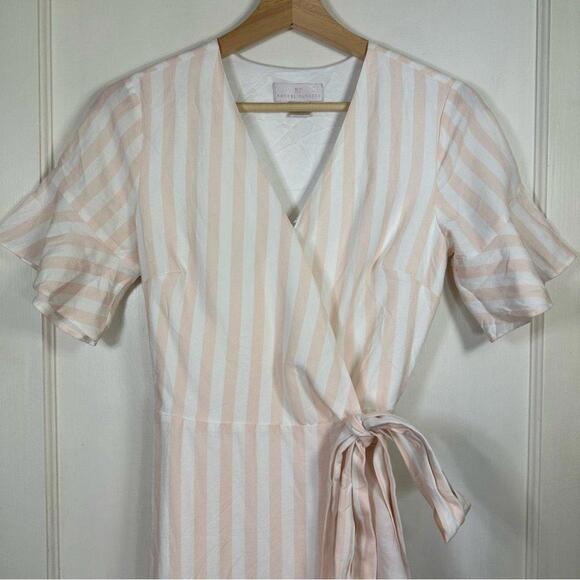 Rachel Parcell Ruffle Wrap Striped  Dress - XS - Picture 5 of 12